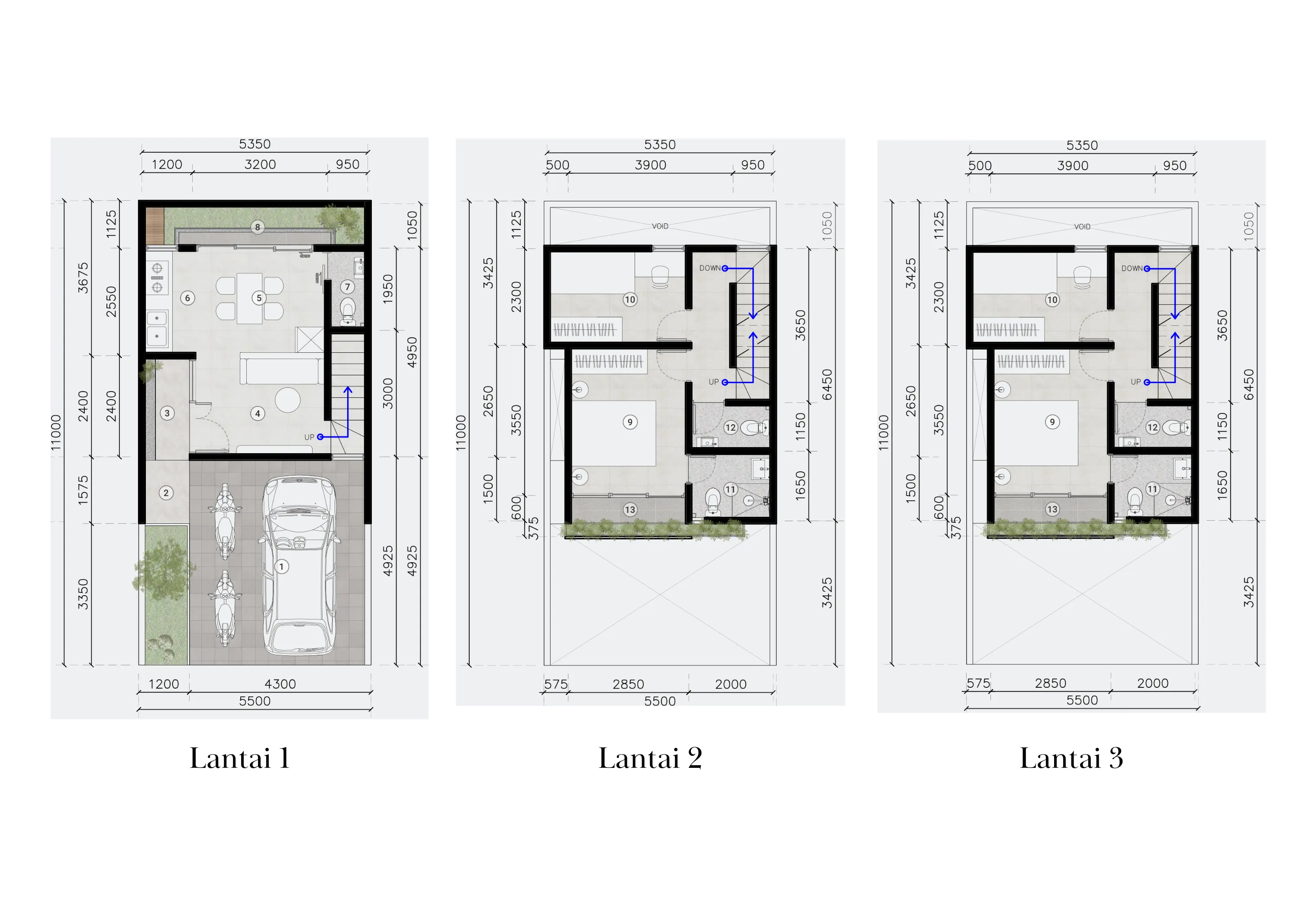 Tipe A3: Retret Urban yang Canggih view 3
