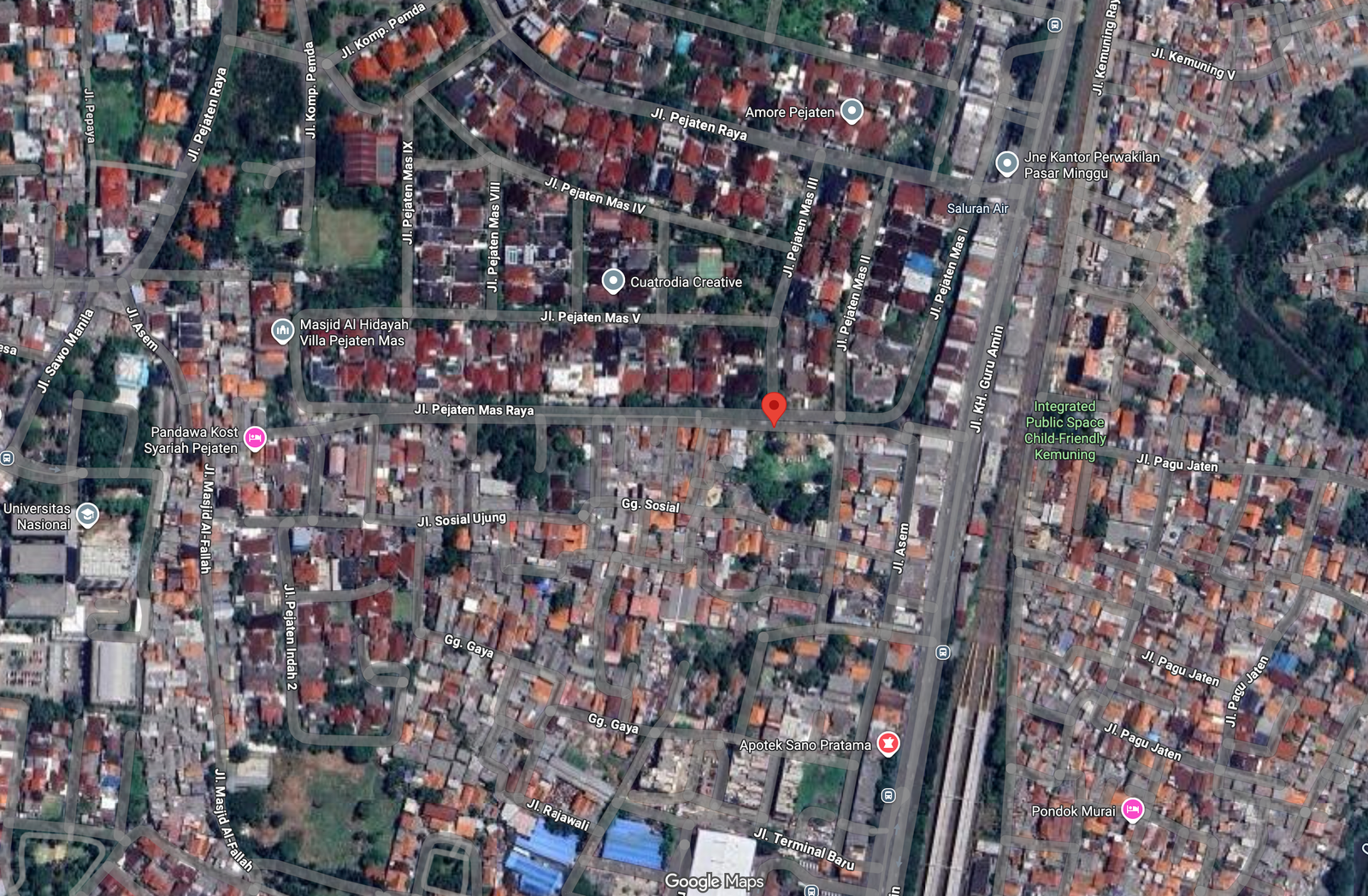 Peta Lokasi Palma Residence Pejaten